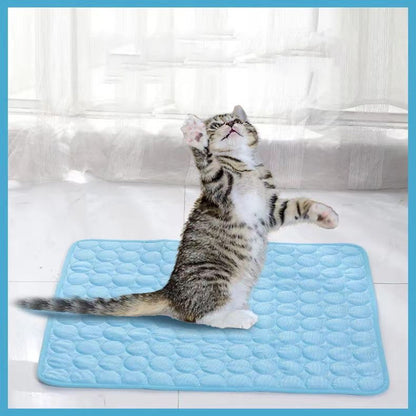 Cooling mat for pets, dogs, and cats, perfect for summer.