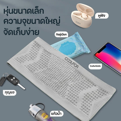 กระเป๋าคาดเอวสำหรับวิ่ง ทำจากผ้าตาข่ายระบายอากาศ ความจุขนาดใหญ่ สวมใส่สบาย