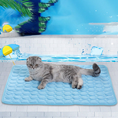 Cooling mat for pets, dogs, and cats, perfect for summer.