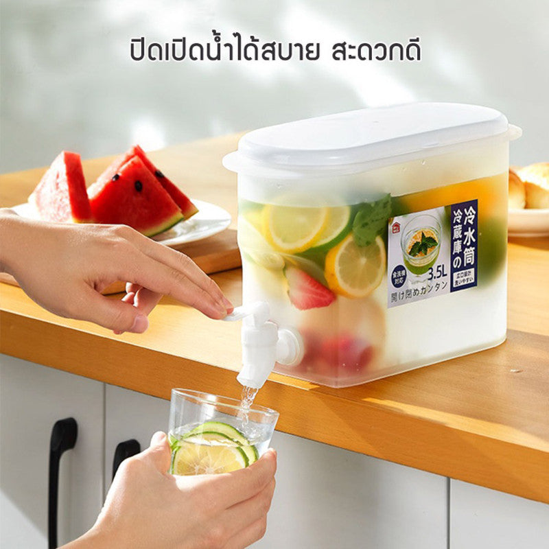 เครื่องทำน้ำเย็น  3.5L  ถังน้ำดื่ม  วัสดุพรีเมียม  คูลเลอร์น้ำมีก๊อก