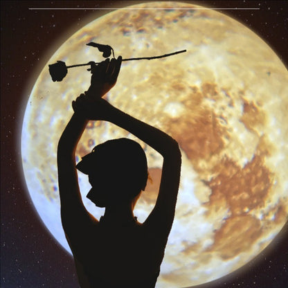 โคมไฟฉายภาพจักรวาล/ดวงจันทร์ เปลี่ยนแผนที่ดาวได้ง่าย ปรับมุมได้ 360° ผลิตจากวัสดุที่ปลอดภัย