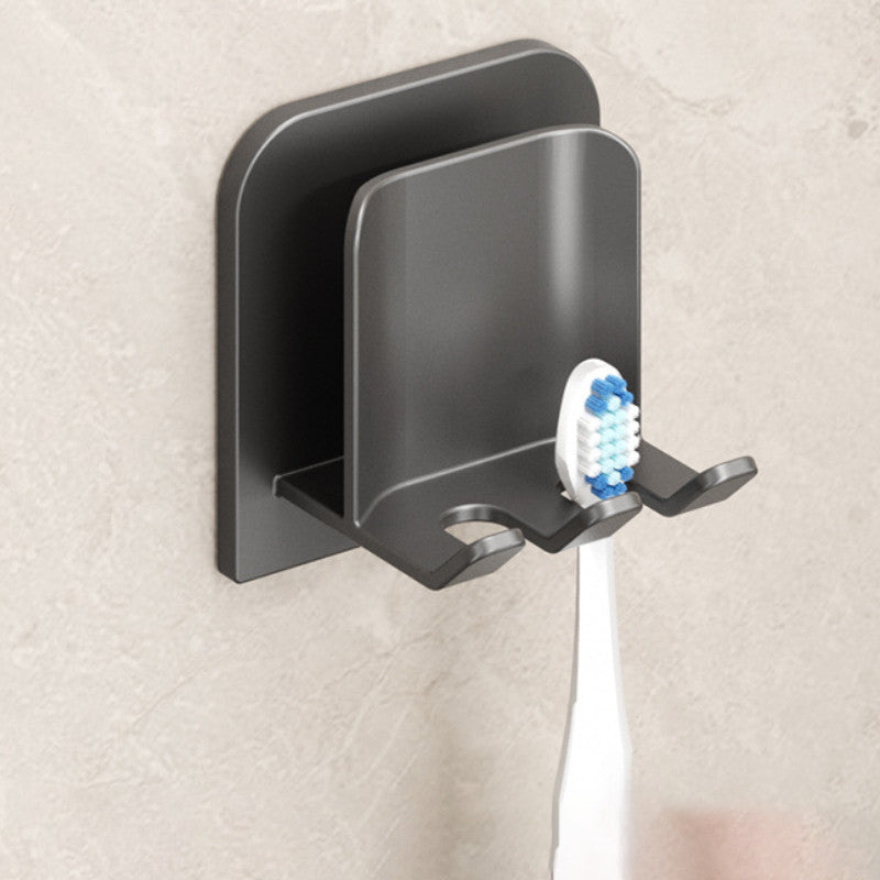 ที่วางแปรงสีฟัน แบบติดผนัง ไม่ต้องเจาะรู ที่บีบยาสีฟันอัตโนมัติ ชุดเก็บถ้วยแปรงฟัน