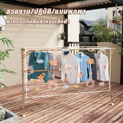 ชุดคลุมป้องกันฝุ่นใส ผลิตจากวัสดุ PEVAทำความสะอาดง่าย ขนาด 110/130/150/180cm กักเก็บกลิ่นและฝุ่น
