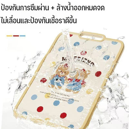 เขียงพลาสติก เขียงสองด้าน วัสดุ PP ป้องกันเชื้อรา ด้านเพื่อป้องกันเชื้อรา แยกอาหารดิบและอาหารปรุงสุก