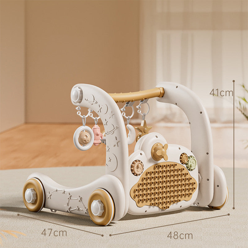 เพลยิมเด็ก4in1 เพลยิมโมบาย ลายการ์ตูนน่ารัก มีไฟ มีเสียงเพลง ที่นอนเด็กปรับเป็นรถหัดเดินได้