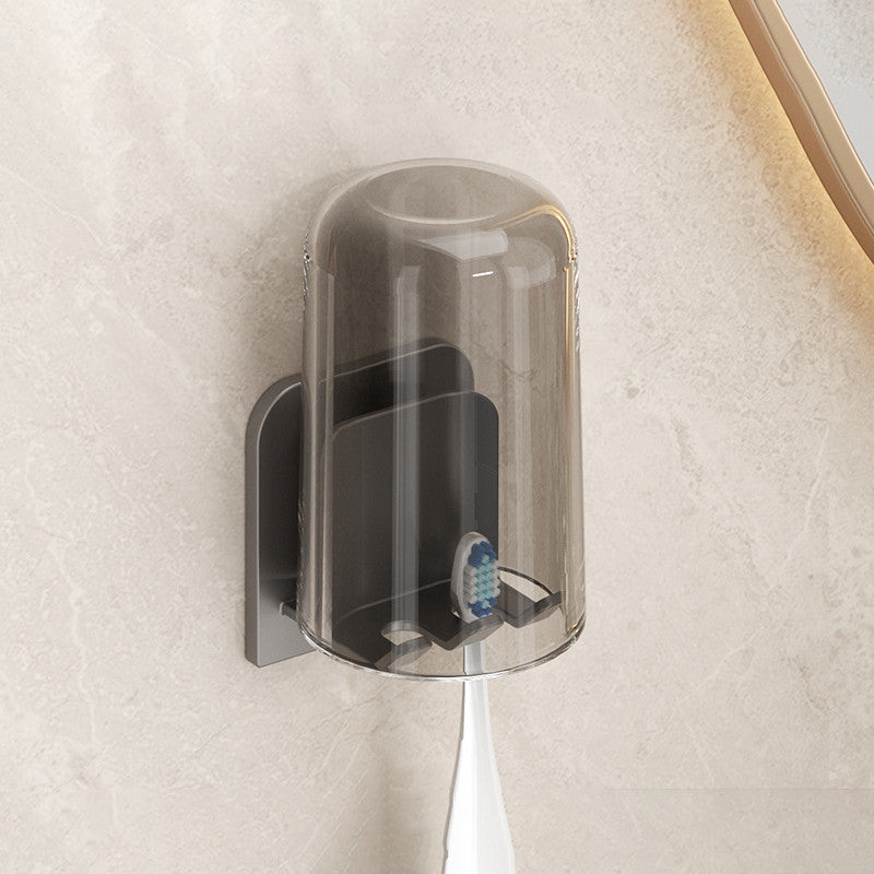 ที่วางแปรงสีฟัน แบบติดผนัง ไม่ต้องเจาะรู ที่บีบยาสีฟันอัตโนมัติ ชุดเก็บถ้วยแปรงฟัน