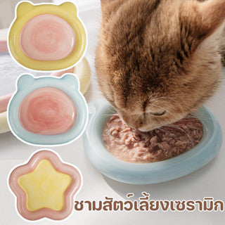 Ceramic Pet Bowl, Raised Dog Bowl, Anti-Tip, Reduces Vomiting, Reduces Neck Strain, Stable Base, Microwave Safe, Dishwasher Safe