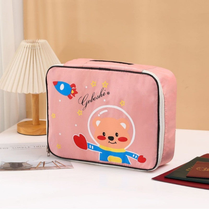 กระเป๋าเก็บของสำหรับเดินทางขนาดใหญ่หลายชั้น พกพาสะดวก พร้อมระบบล็อคแบบรหัส