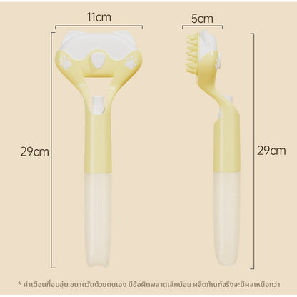 Pet brush, massage brush, fur spray, for both wet and dry use