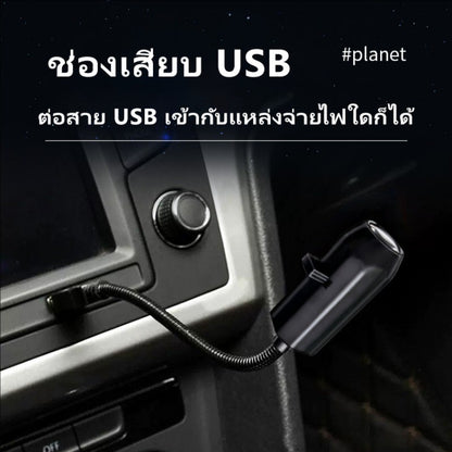 โคมไฟฉายภาพจักรวาล/ดวงจันทร์ เปลี่ยนแผนที่ดาวได้ง่าย ปรับมุมได้ 360° ผลิตจากวัสดุที่ปลอดภัย