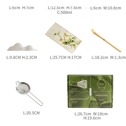 ชุดชามมัทฉะ 4-7 ชิ้น ถ้วยชงมัทฉะ แปรงชงชา ที่ใส่มัทฉะ ที่ใส่มัทฉะชุดชงชาญี่ปุ่น