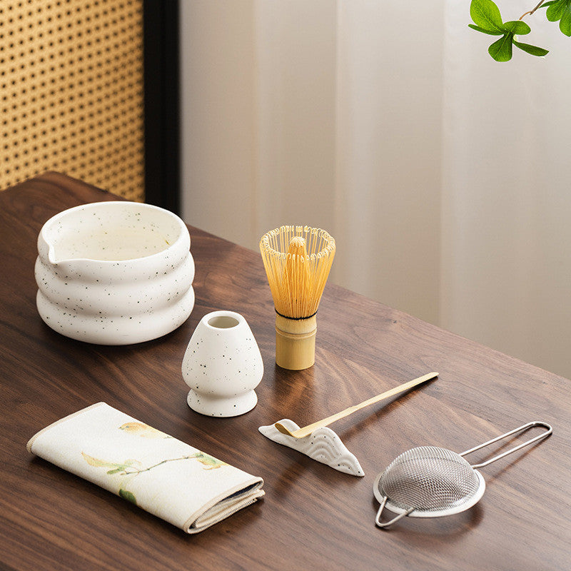 ชุดชามมัทฉะ 4-7 ชิ้น ถ้วยชงมัทฉะ แปรงชงชา ที่ใส่มัทฉะ ที่ใส่มัทฉะชุดชงชาญี่ปุ่น
