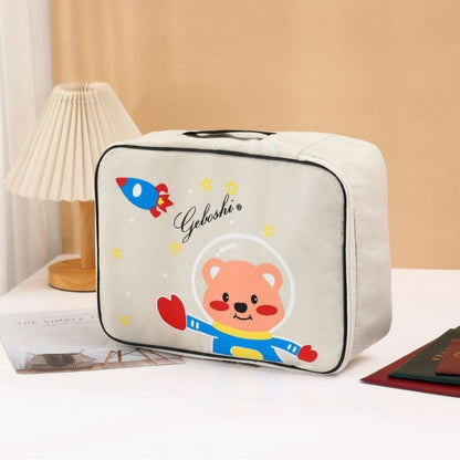 กระเป๋าเก็บของสำหรับเดินทางขนาดใหญ่หลายชั้น พกพาสะดวก พร้อมระบบล็อคแบบรหัส