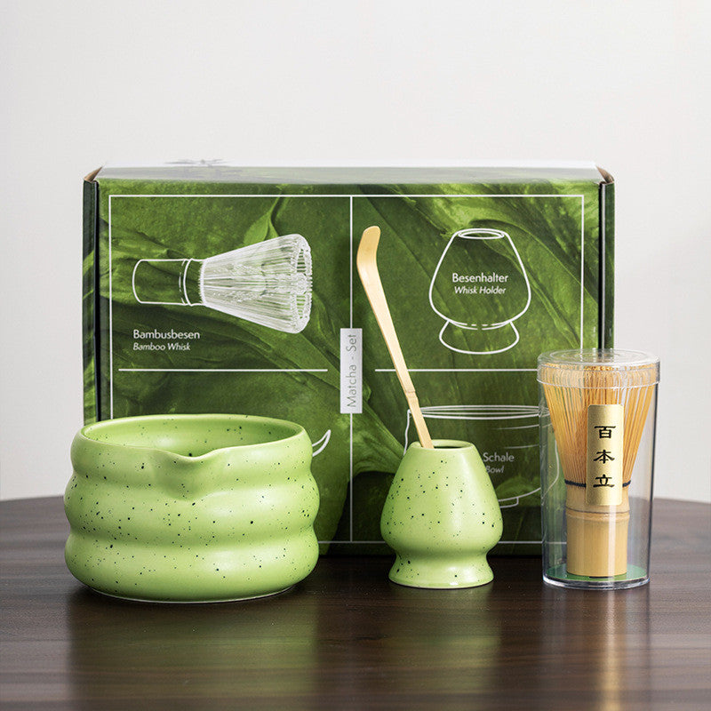 ชุดชามมัทฉะ 4-7 ชิ้น ถ้วยชงมัทฉะ แปรงชงชา ที่ใส่มัทฉะ ที่ใส่มัทฉะชุดชงชาญี่ปุ่น