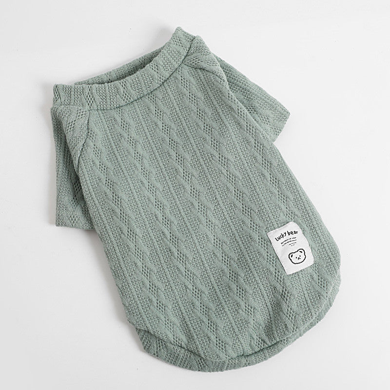 Pet sweater, dog and cat sweater, soft knitted fabric, warm and comfortable dog sweater, cat sweater