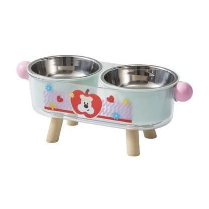 Pet Bowl, Stainless Steel, Double Layer, Cat Food Bowl, Cat Bowl, Removable, Elevated Double Pet Bowl