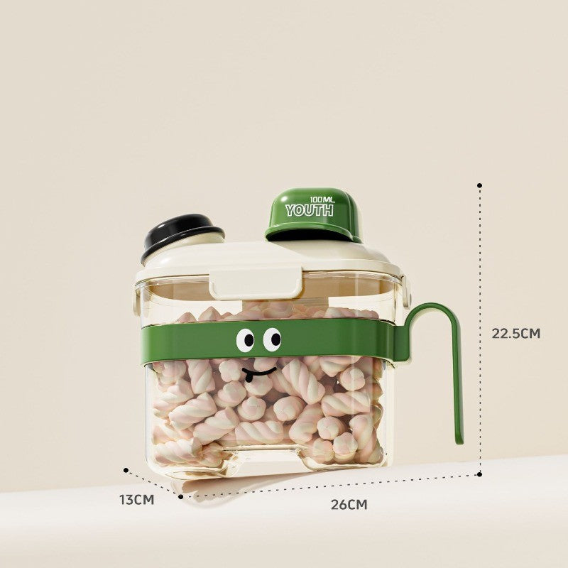 Pet Food Container, Cat Food Dispenser, Vacuum Storage Box, Dry Food Storage, Moisture-proof, with Measuring Cup