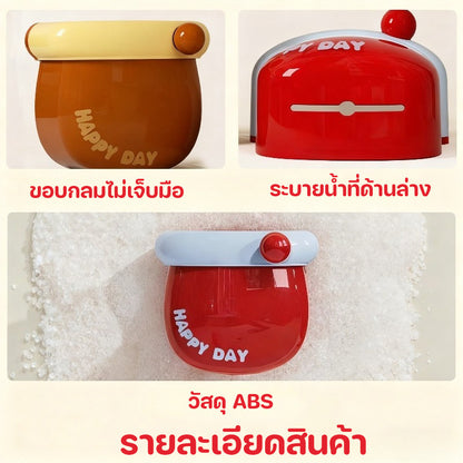 Magnetic Storage Box 9.6*6.3*11cm ABS material Wall-mounted storage box Dopamine color Easy to install