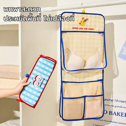 ถุงเก็บของแบบแขวน หลายฟังก์ชัน อุปกรณ์เก็บของแขวนหลายชั้น สำหรับใช้ในบ้าน หอพัก