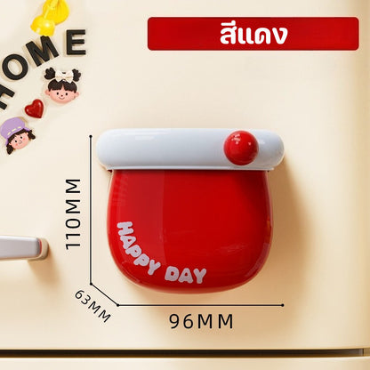 Magnetic Storage Box 9.6*6.3*11cm ABS material Wall-mounted storage box Dopamine color Easy to install