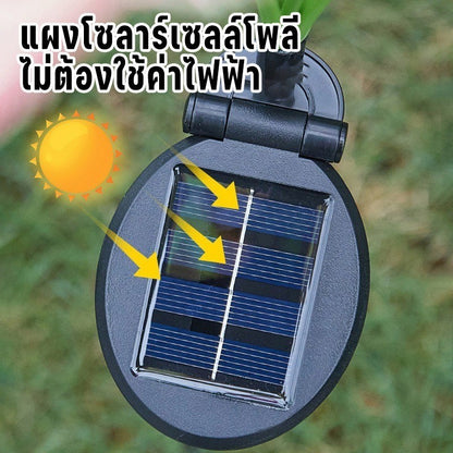 ไฟสวนแสงผีเสื้อพลังงานแสงอาทิตย์ ใยแก้วนำแสง กันน้ำทนฝน ประหยัดพลังงาน สำหรับแต่งภูมิทัศน์