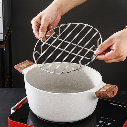 ตะแกรงนึ่งสแตนเลสหนา เหมาะสำหรับนึ่งซาลาเปาและรักษาความร้อนของอาหาร