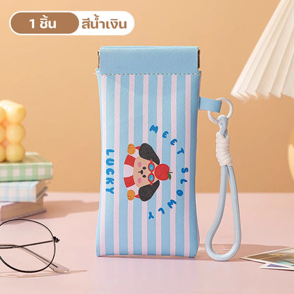กระเป๋าแว่น ซิลิโคน กันน้ำ กันฝุ่น มัลติฟังก์ชั่น พกพาใส่เหรียญ ของขนาดเล็ก ซองเก็บของความจุมาก