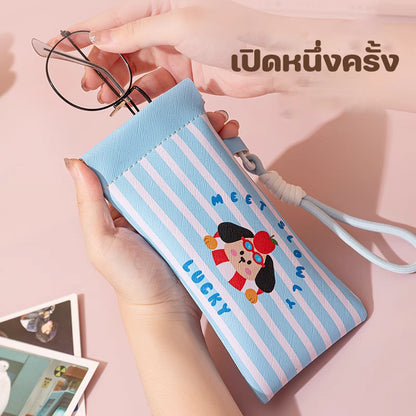 กระเป๋าแว่น ซิลิโคน กันน้ำ กันฝุ่น มัลติฟังก์ชั่น พกพาใส่เหรียญ ของขนาดเล็ก ซองเก็บของความจุมาก