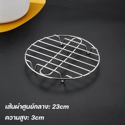 ตะแกรงนึ่งสแตนเลสหนา เหมาะสำหรับนึ่งซาลาเปาและรักษาความร้อนของอาหาร