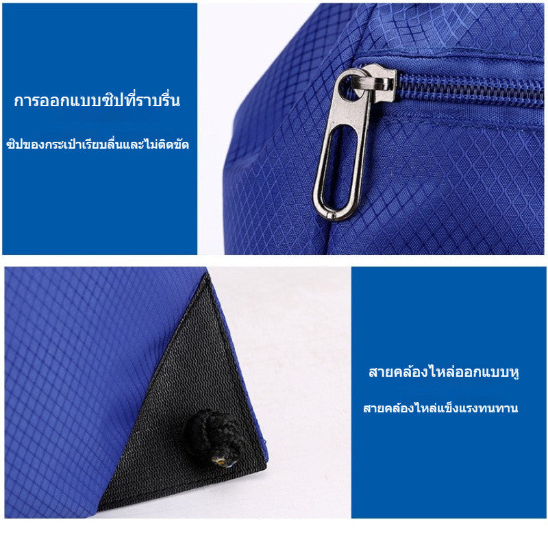 กระเป๋าเป้กีฬากลางแจ้ง แบบเชือกรูด ผ้าออกซ์ฟอร์ดกันน้ำ ใส่ฟุตบอล บาสเก็ตบอล