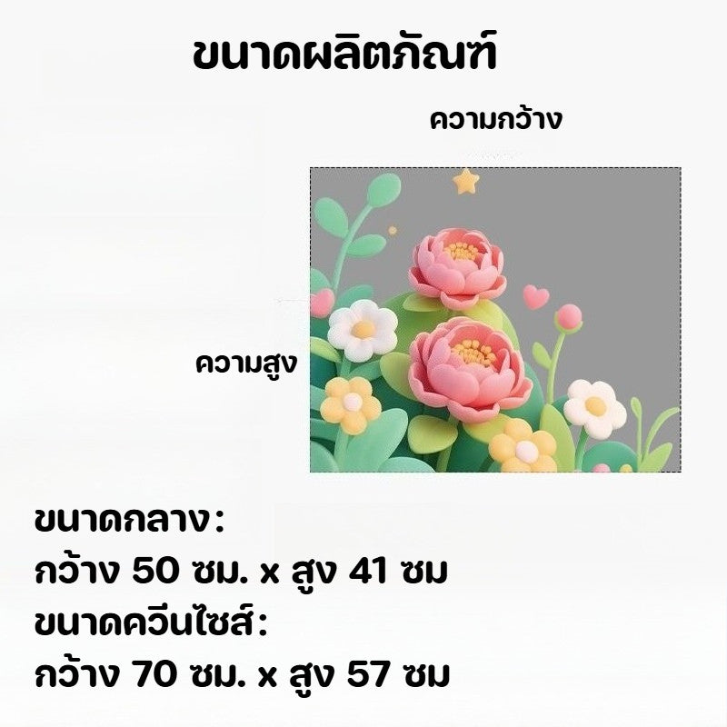 สติกเกอร์สุญญากาศ 3 มิติ ลวดลายดอกไม้สามมิติ สติกเกอร์ตกแต่งบ้านติดกระจก