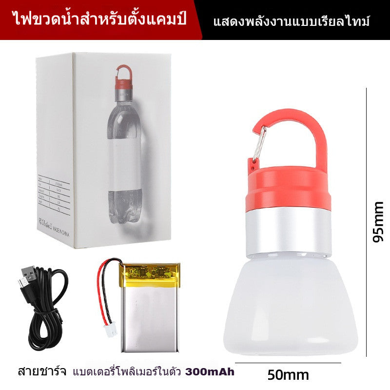 ไฟแคมป์ปิ้ง LED อเนกประสงค์ กันน้ำ ชาร์จไฟผ่าน USB