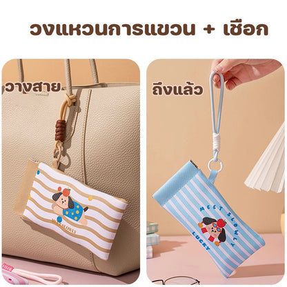 กระเป๋าแว่น ซิลิโคน กันน้ำ กันฝุ่น มัลติฟังก์ชั่น พกพาใส่เหรียญ ของขนาดเล็ก ซองเก็บของความจุมาก