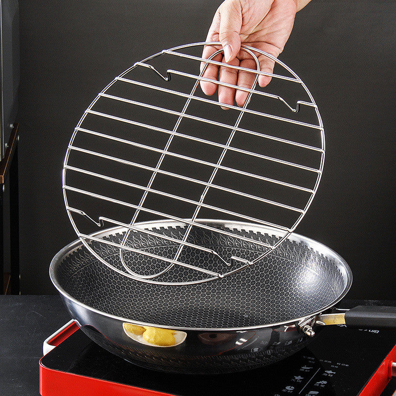 ตะแกรงนึ่งสแตนเลสหนา เหมาะสำหรับนึ่งซาลาเปาและรักษาความร้อนของอาหาร