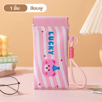 กระเป๋าแว่น ซิลิโคน กันน้ำ กันฝุ่น มัลติฟังก์ชั่น พกพาใส่เหรียญ ของขนาดเล็ก ซองเก็บของความจุมาก
