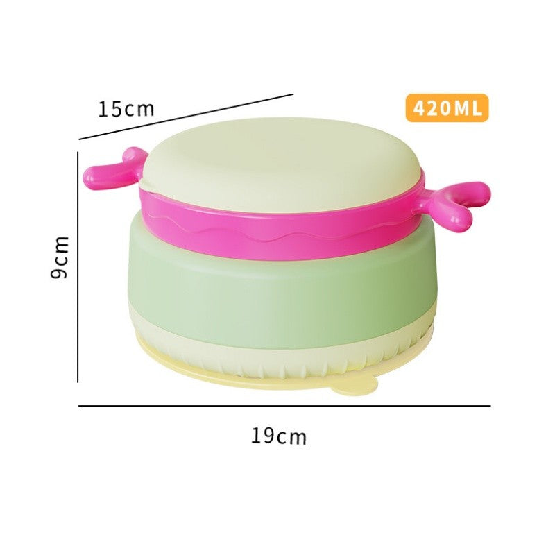 ชามใส่อาหารสำหรับเด็ก สแตนเลส316 ใส่น้ำร้อนได้ เก็บร้อน-เย็น ชามอาหารเด็ก