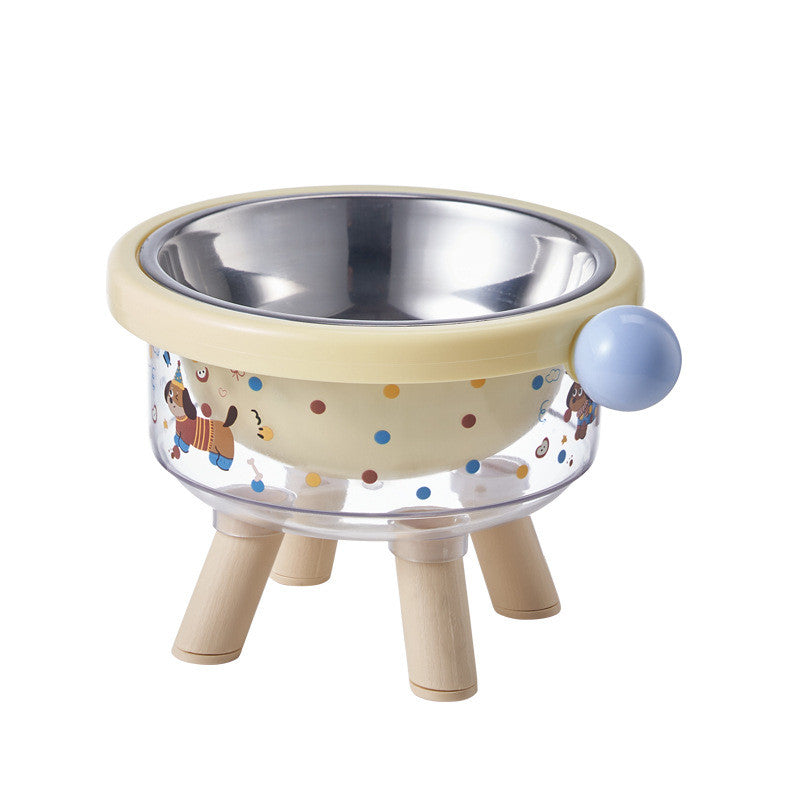 Pet Bowl, Stainless Steel, Double Layer, Cat Food Bowl, Cat Bowl, Removable, Elevated Double Pet Bowl