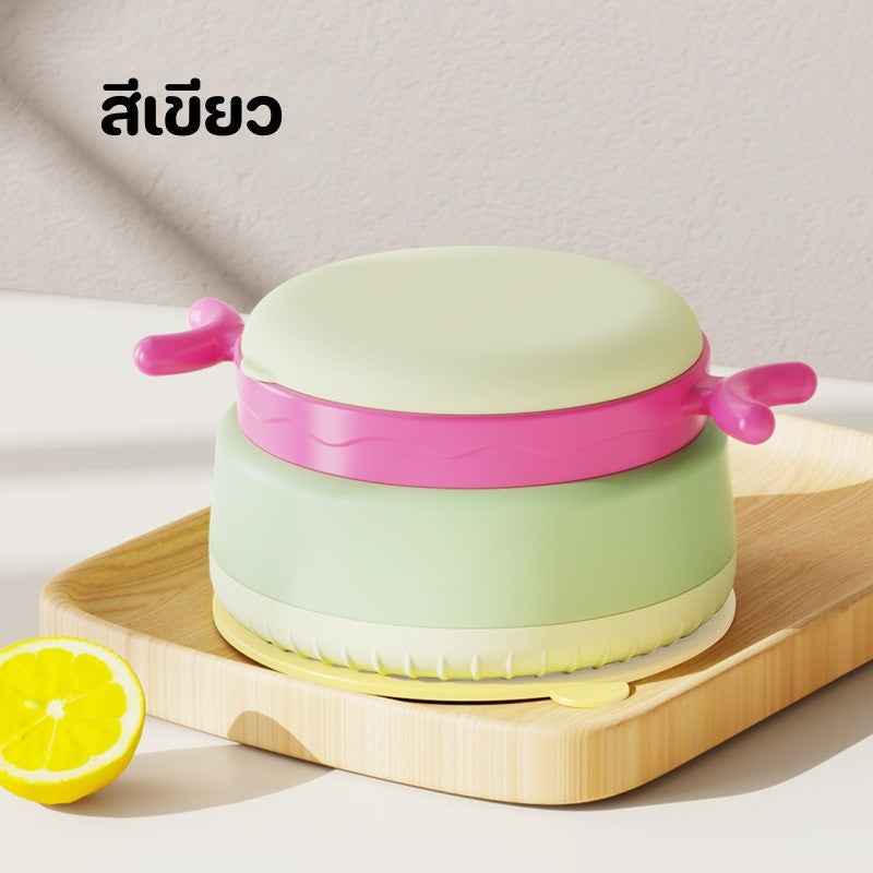 ชามใส่อาหารสำหรับเด็ก สแตนเลส316 ใส่น้ำร้อนได้ เก็บร้อน-เย็น ชามอาหารเด็ก