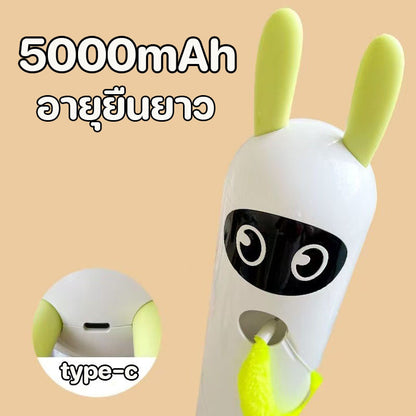 Interactive Cat Toy, Motion Activated Wack-A-Worm Post Toy, Automatic Rechargeable Teasing Tail Cat Toy for Cats