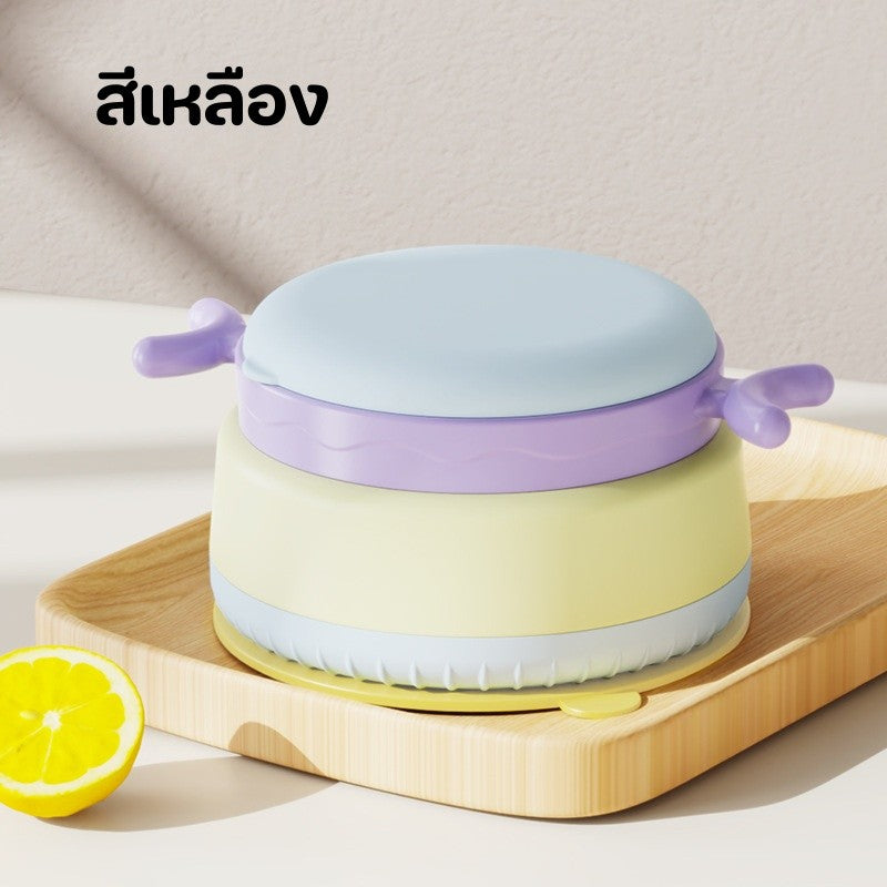 ชามใส่อาหารสำหรับเด็ก สแตนเลส316 ใส่น้ำร้อนได้ เก็บร้อน-เย็น ชามอาหารเด็ก