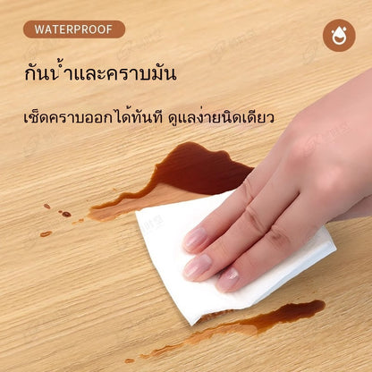 สติ๊กเกอร์ลายไม้ติดเฟอร์นิเจอร์ wallpaper ติดผนัง วอลเปเปอร์ กันน้ำ มีกาวในตัว ติดง่าย หนาทนทาน  สติกเกอร์ติดผนังบ้าน