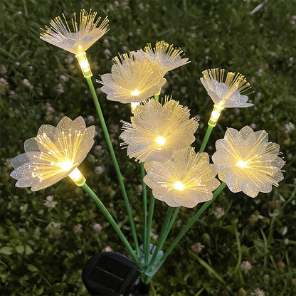 ไฟสวนแสงผีเสื้อพลังงานแสงอาทิตย์ ใยแก้วนำแสง กันน้ำทนฝน ประหยัดพลังงาน สำหรับแต่งภูมิทัศน์