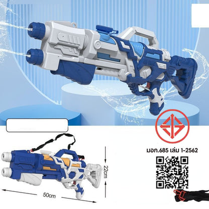 ปืนฉีดน้ำ หัวฉีดคู่ปืนฉีดน้ำ ไซส์กำลังพอดี ที่ปั๊มลมได้ ยิงน้ำได้ไกล มีหลายขนาด