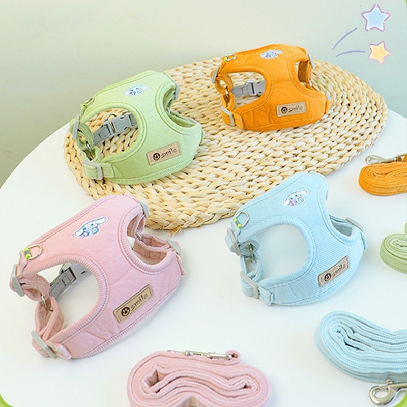 รัดอกสัตว์เลี้ยง สายจูงสุนัข สายจูงแมว  สายจูงสุนัข พันธุ์กลาง-ใหญ่  หลายสี ทนทาน