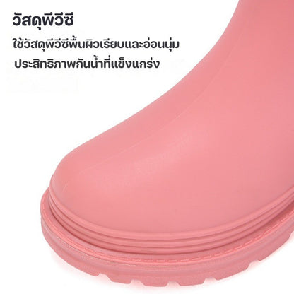 Rain boots, waterproof boots, tall, fitted, rubber boots, waterproof, non-slip, lightweight and comfortable