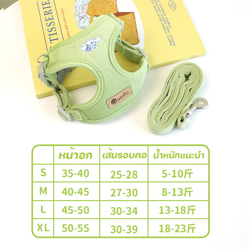 รัดอกสัตว์เลี้ยง สายจูงสุนัข สายจูงแมว  สายจูงสุนัข พันธุ์กลาง-ใหญ่  หลายสี ทนทาน