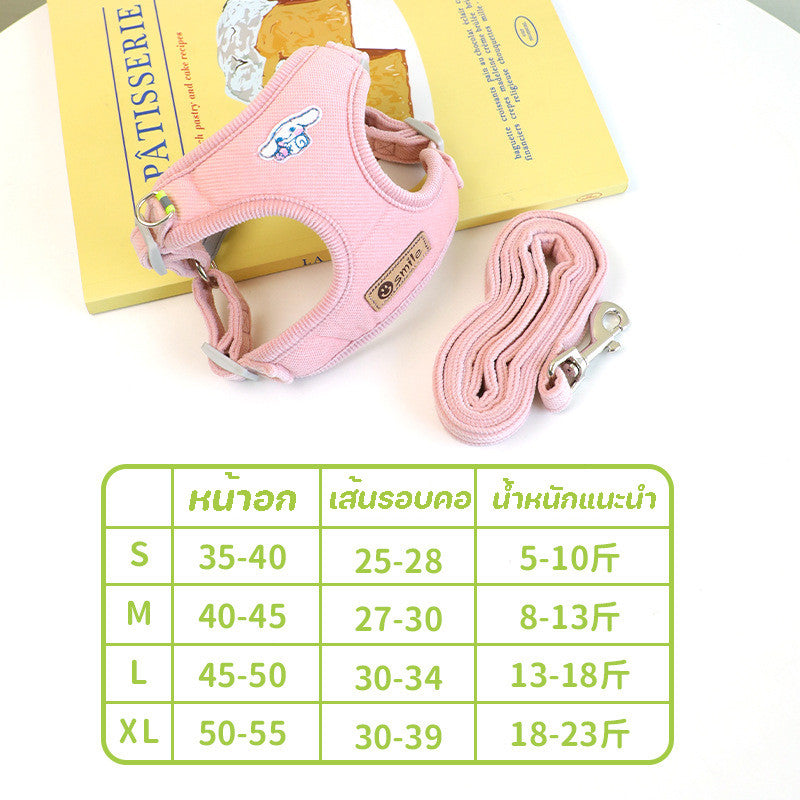 รัดอกสัตว์เลี้ยง สายจูงสุนัข สายจูงแมว  สายจูงสุนัข พันธุ์กลาง-ใหญ่  หลายสี ทนทาน