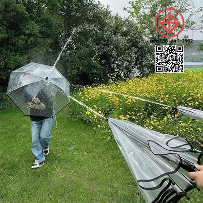 ปืนฉีดน้ำ 2in1 พร้อมร่ม ของเล่นปืนฉีดน้ำร่ม สร้างสรรค์ ของเล่นกลางแจ้งขนาดใหญ่ สงกรานต์