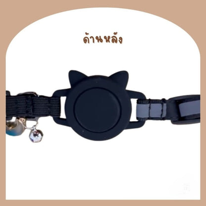 For AirTag Cat Collar Pet Collar with Reflective, Adjustable, Soft, Safe Locating Collar
