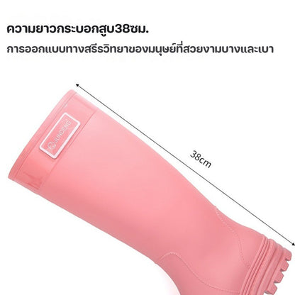 Rain boots, waterproof boots, tall, fitted, rubber boots, waterproof, non-slip, lightweight and comfortable